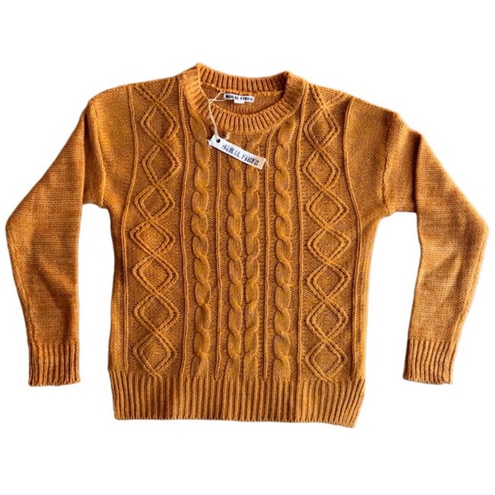 Burnt orange sweater. Never worn.